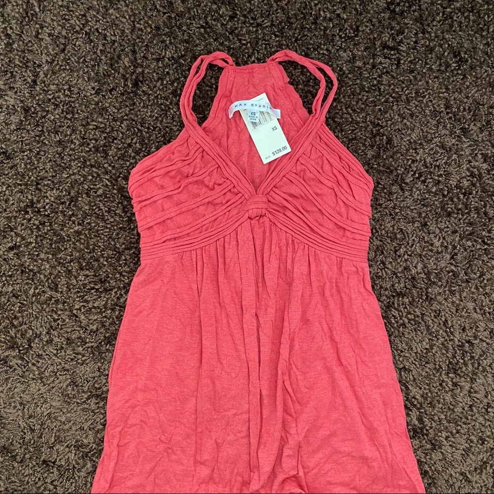 Max Studio Coral Jersey Maxi Dress